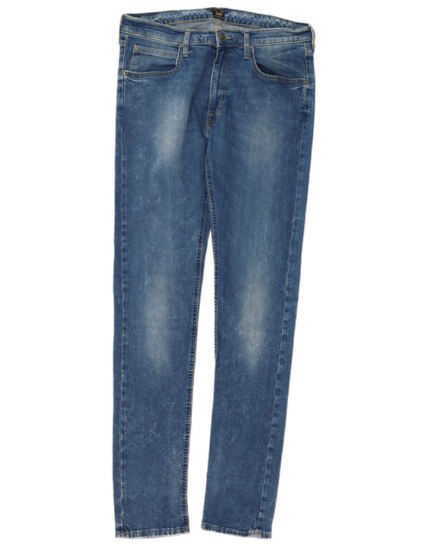 Lee Herre Luke Slim Jeans W34 L34 Blå Bomuld