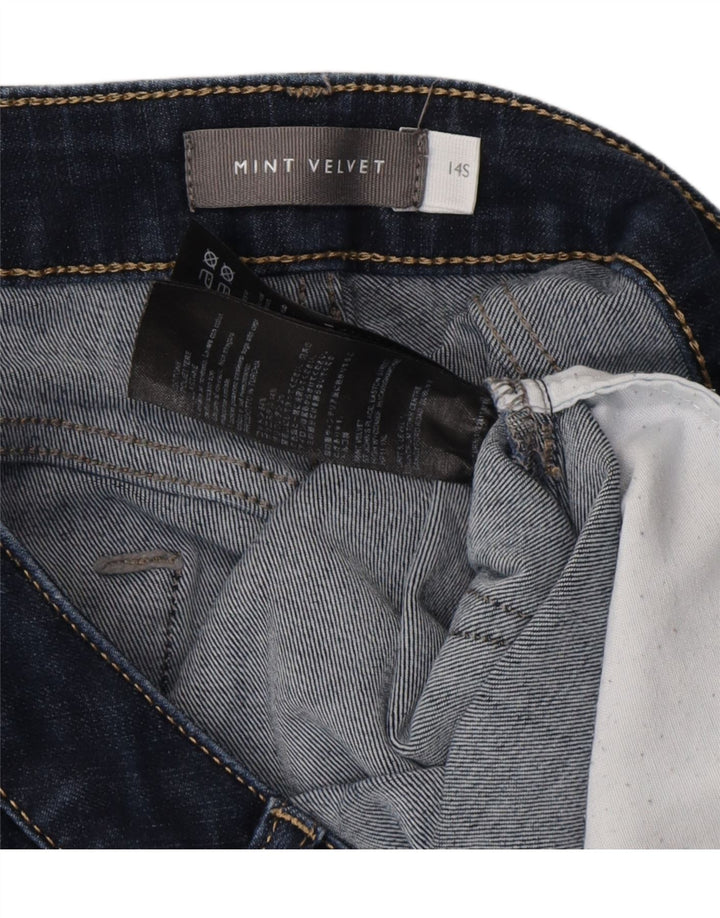 MINT VELVET Dame Bootcut Jeans UK 14 Medium W30 L28 Marineblå Bomuld
