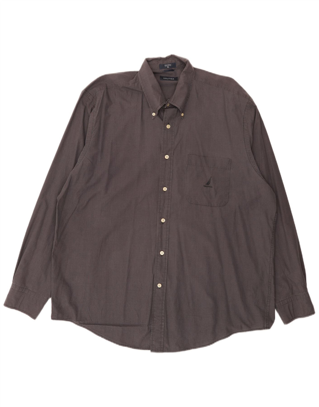 Nautica Herreskjorte XL Grå Gingham Bomuld