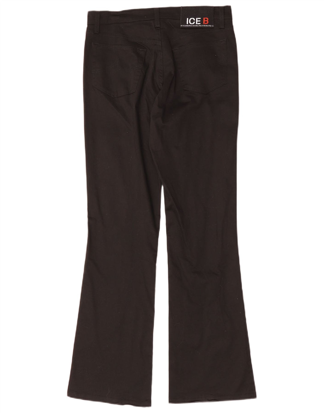 Iceberg Dame Bootcut Casual Bukser W28 L30 Sort Bomuld