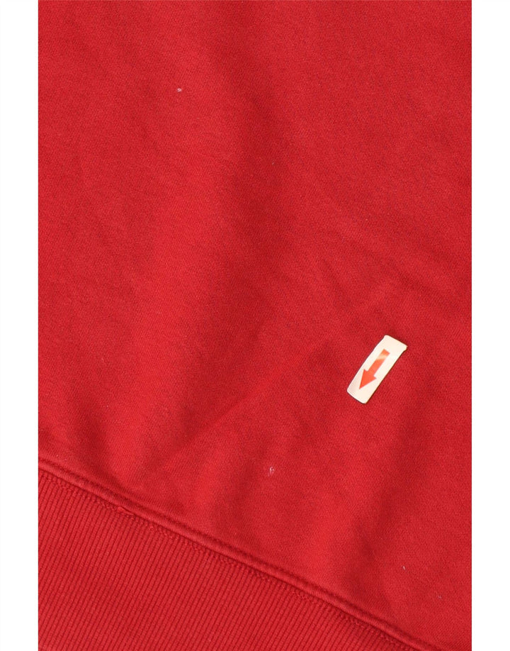Napapijri Herre Geographic Graphic Sweatshirt Jumper Medium Rød Bomuld
