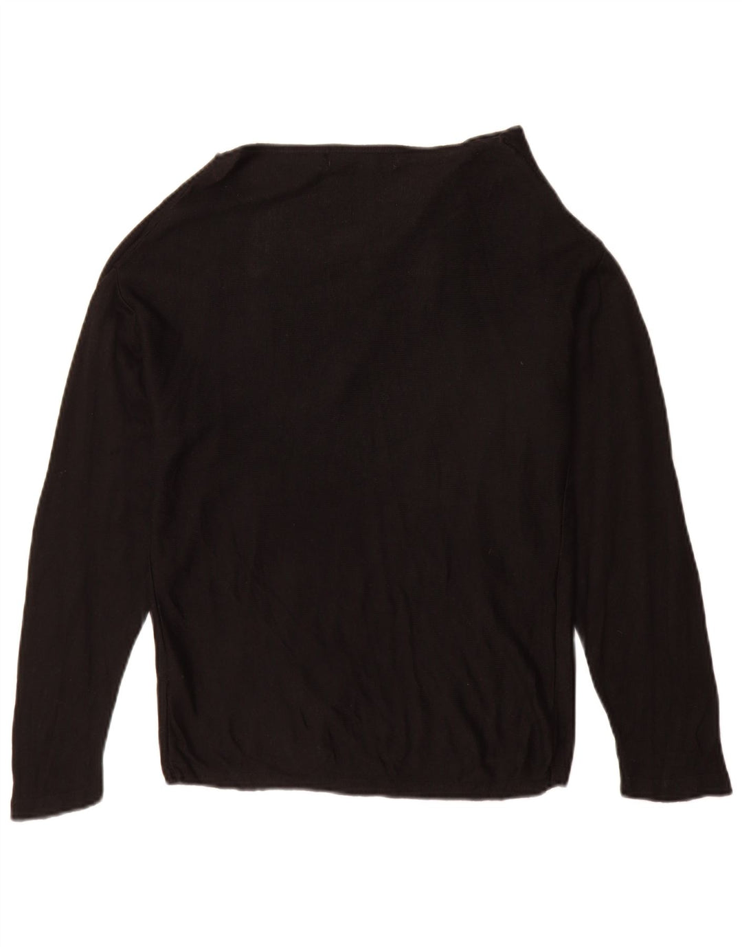 Zara Dame Top Langærmet UK 14 Medium Sort Viscose