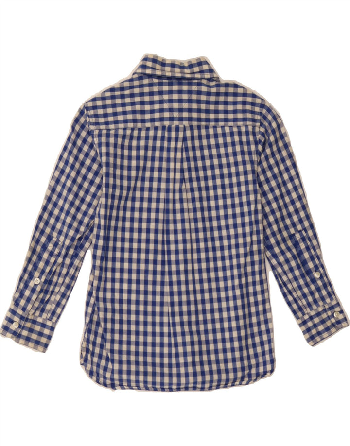TOMMY HILFIGER Boys Shirt 4-5 Years XS  Blue Gingham Cotton Vintage Tommy Hilfiger and Second-Hand Tommy Hilfiger from Messina Hembry 