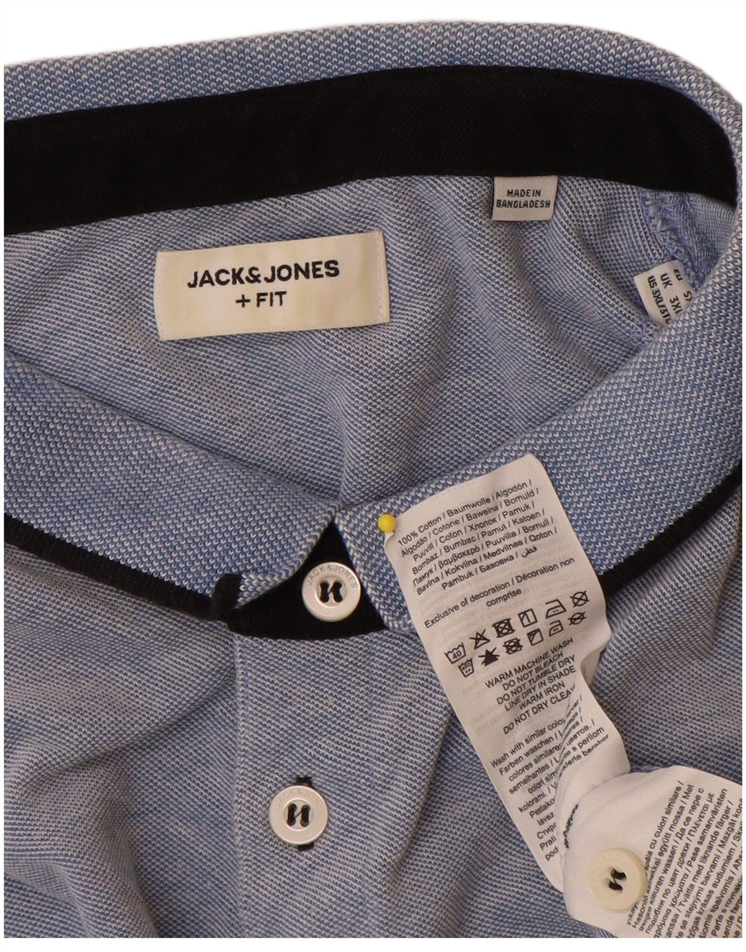 Jack & Jones herre poloshirt 3XL blå bomuld