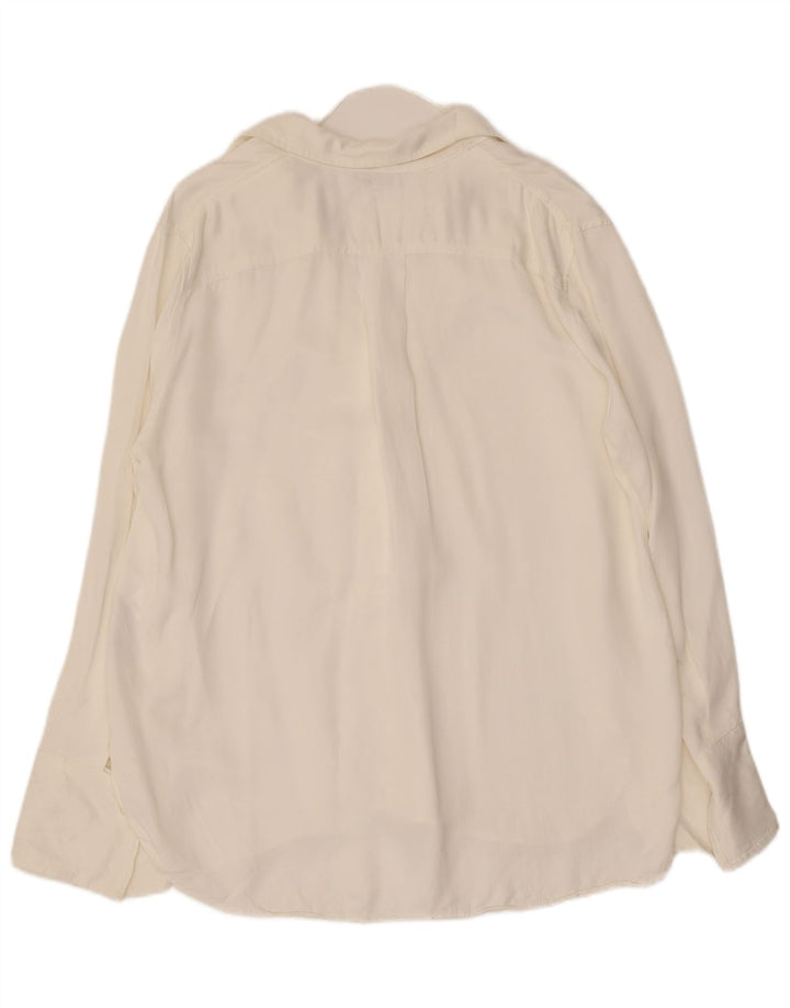 ZARA Womens Shirt Blouse UK 16 Large White Viscose