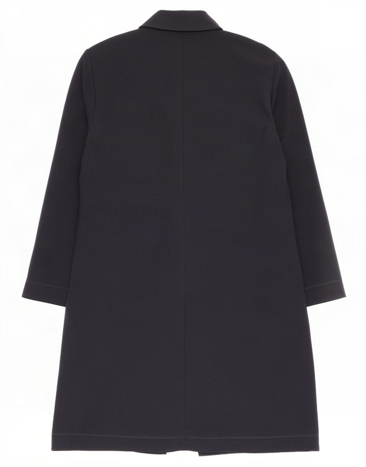 Topshop Dame Longline Double Breasted Blazer Jacket UK 10 Small Navy Blue