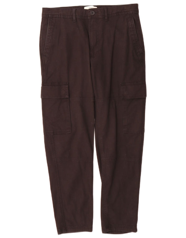 Marks & Spencer Herre Cargo Bukser W30 L290 Sort Bomuld
