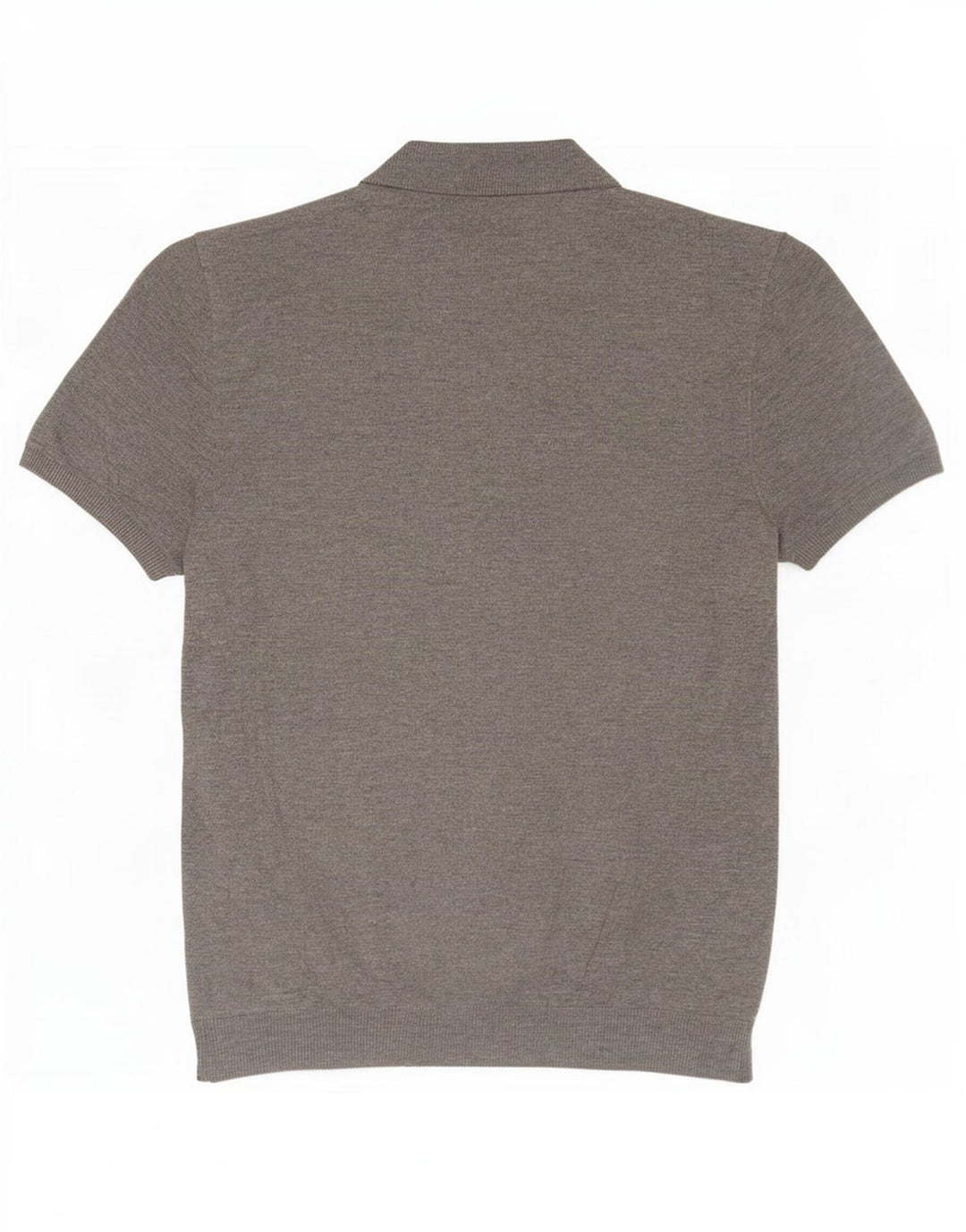 Zara Herre Kortærmet Button Neck Jumper Sweater Medium Grey