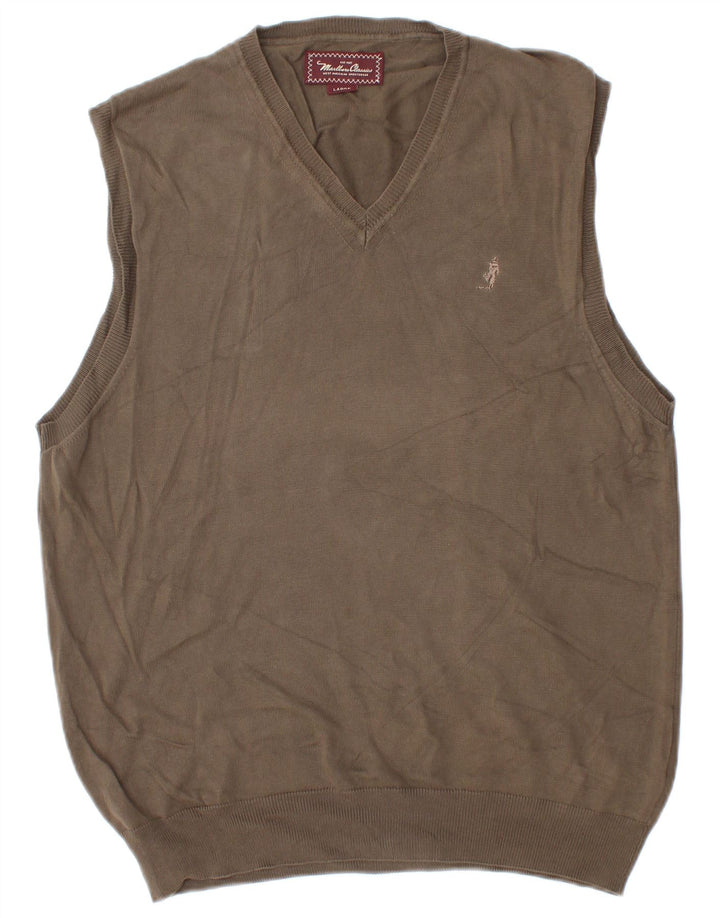 Marlboro Classics Herrevest Tank Top Stor Brun Bomuld