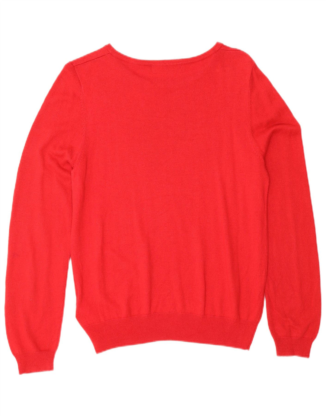 MARKS & SPENCER Dame grafisk bådhals sweater UK 18 XL Rød