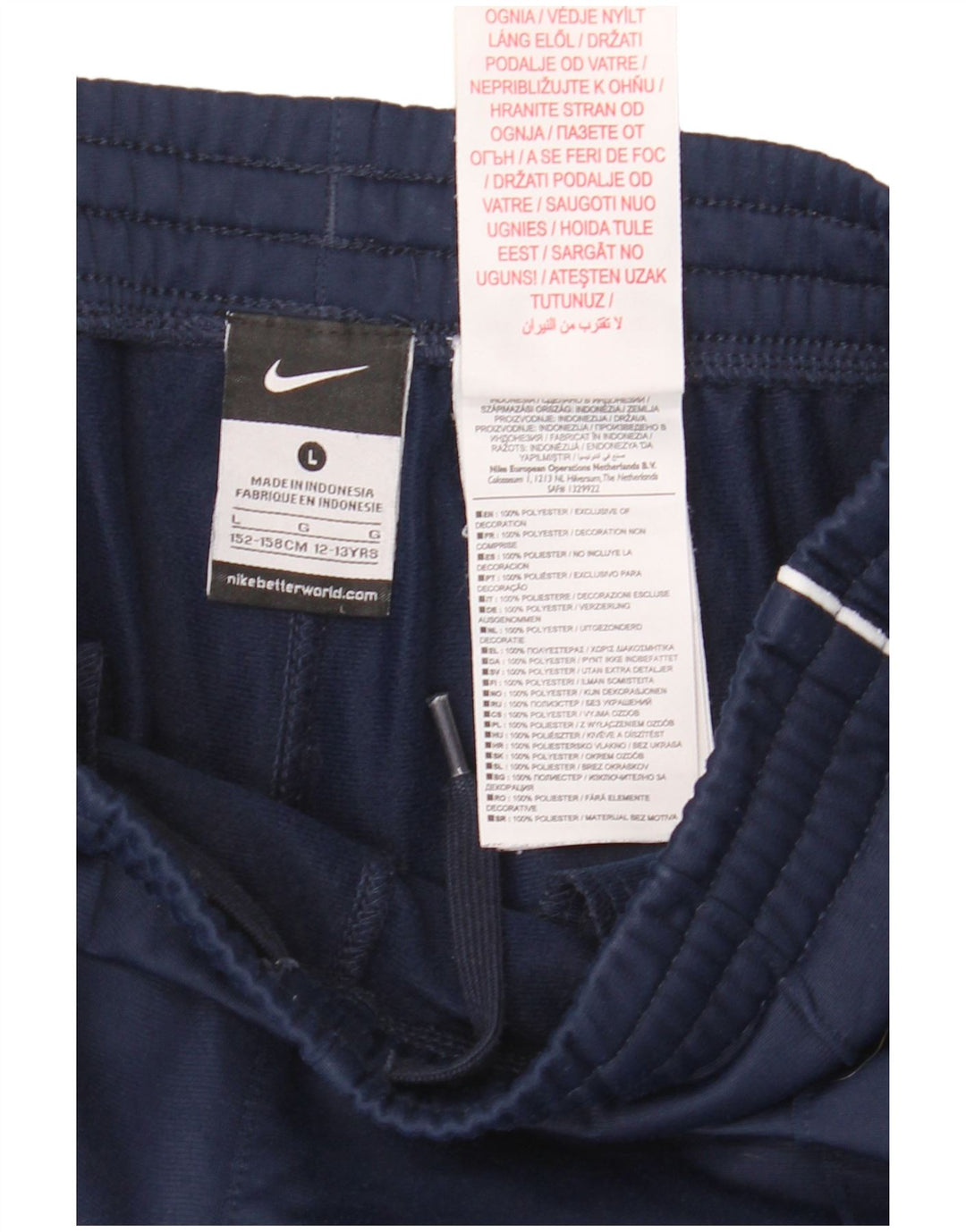 Nike Drenge træningsdragt Bukser Joggers 12-13 år Large Navy Blue Polyester