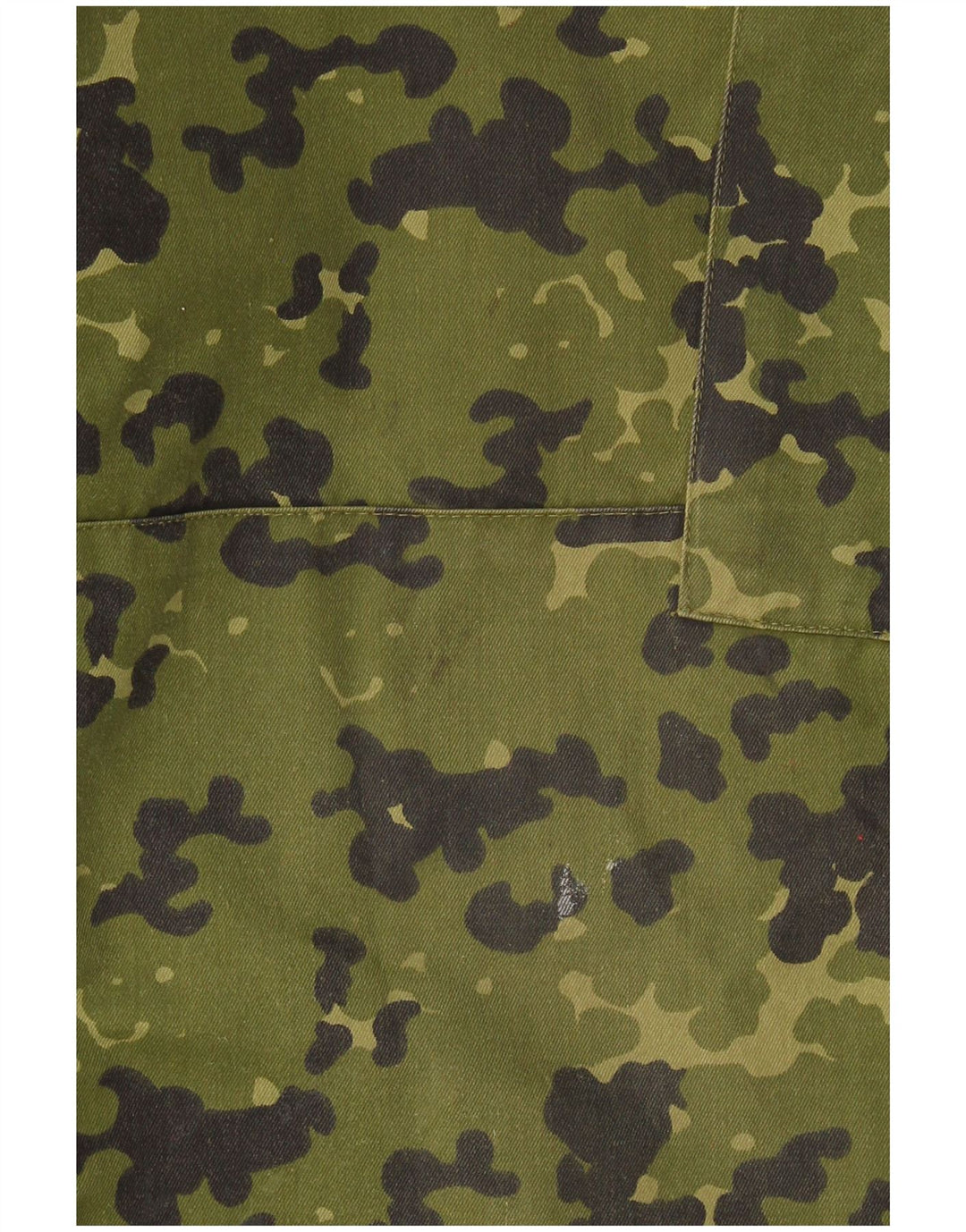 Vintage Straight Cargo Bukser til mænd W34 L32 Khaki Camouflage Polyester