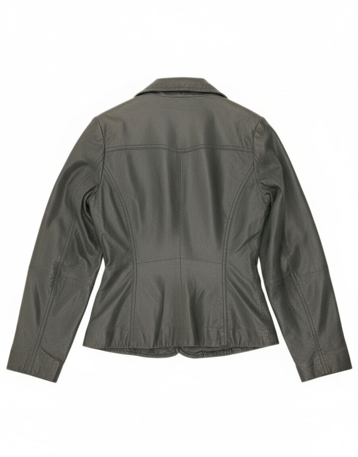 Vintage dame 3-knaps blazerjakke UK 10 Small Grå