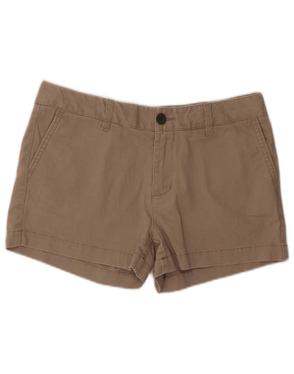Fat Face Dame Chino Shorts UK 10 Small W29 Beige Bomuld
