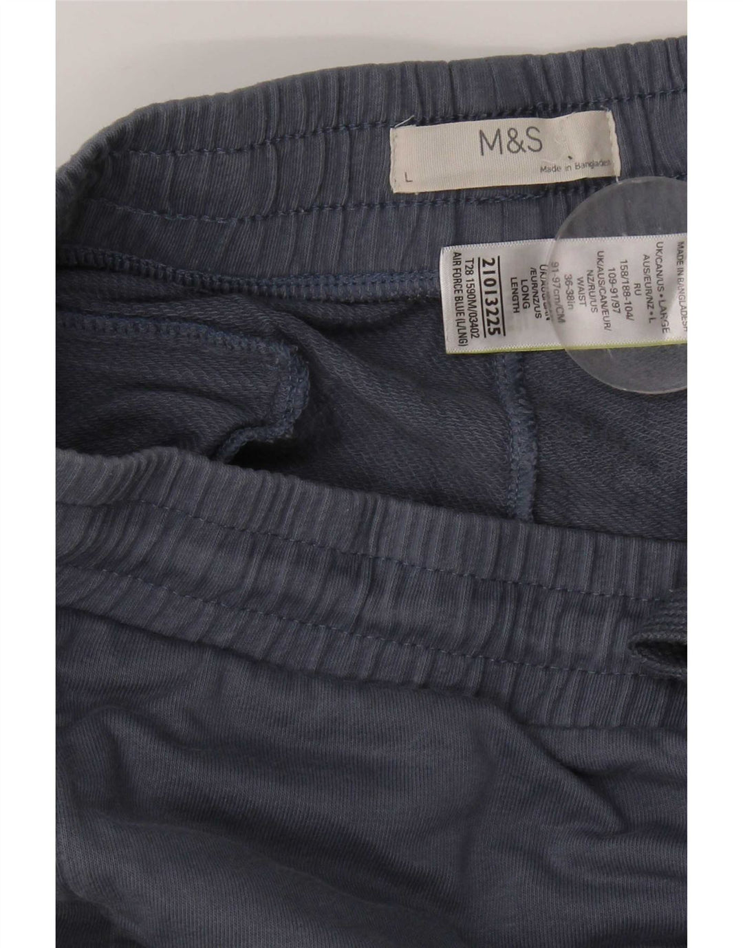 Marks & Spencer Træningsdragt bukser til mænd Stor blå bomuld