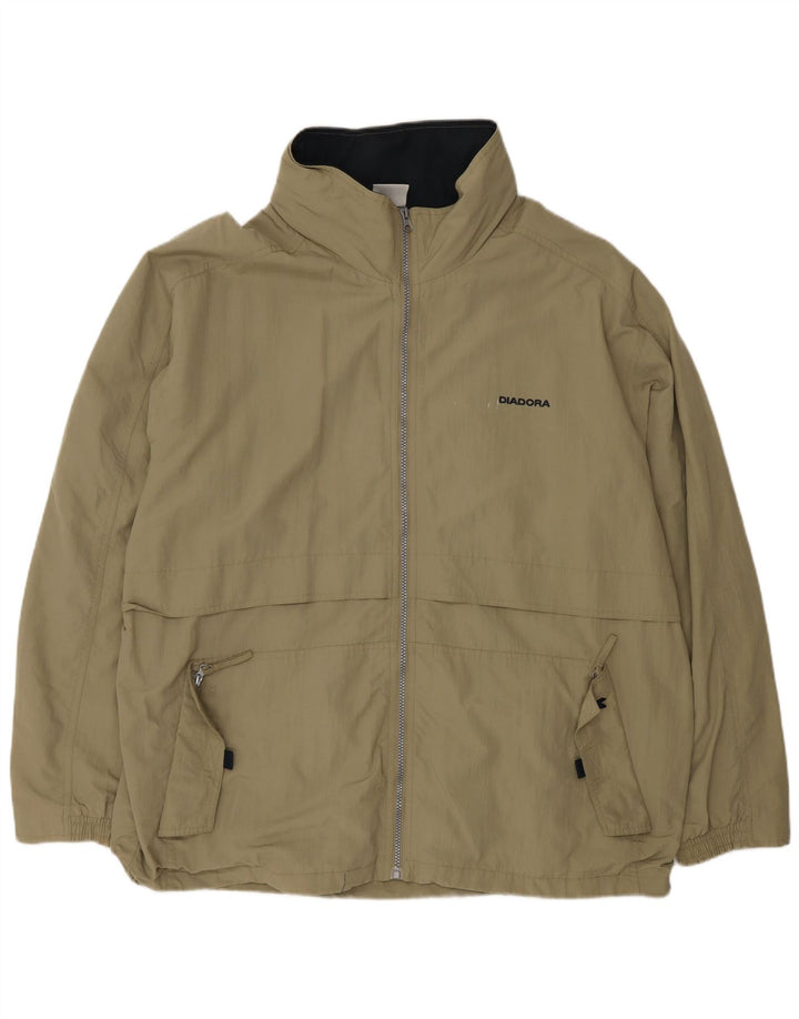 DIADORA Loose Fit Regnjakke UK 40 Stor Beige Polyamid