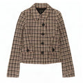 Zara Dame 5 Button Blazer Jacket UK 12 Medium Flerfarvet Ternet