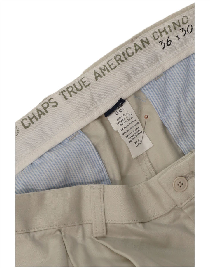 CHAPS Herre Pegged Chino Bukser W36 L30 Hvid Bomuld