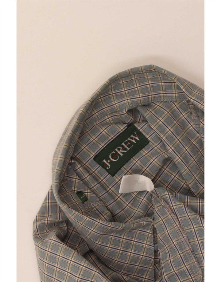 J. Crew Herreskjorte Stor blå ternet bomuld
