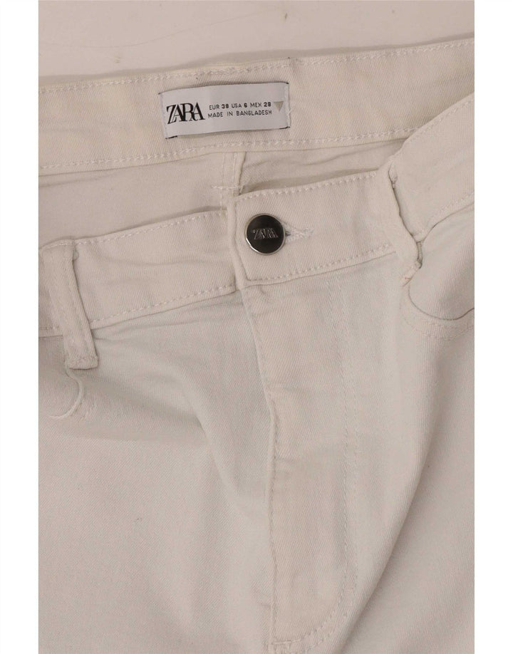 Zara Dame Jegging Jeans EU 38 Small W28 L28 Hvid