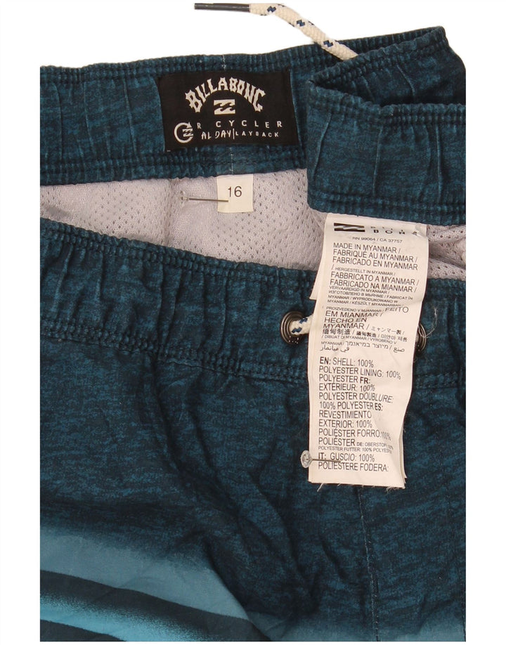 Billabong Boys svømmeshorts 15-16 år marineblå stribet polyester