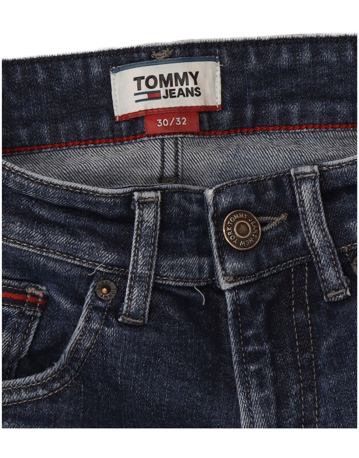 Tommy Hilfiger Herre Slim Jeans W30 L32 Blå Bomuld