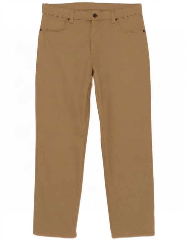 Wrangler Herre Regular Fit Casual Bukser W36 L30 Beige Bomuld
