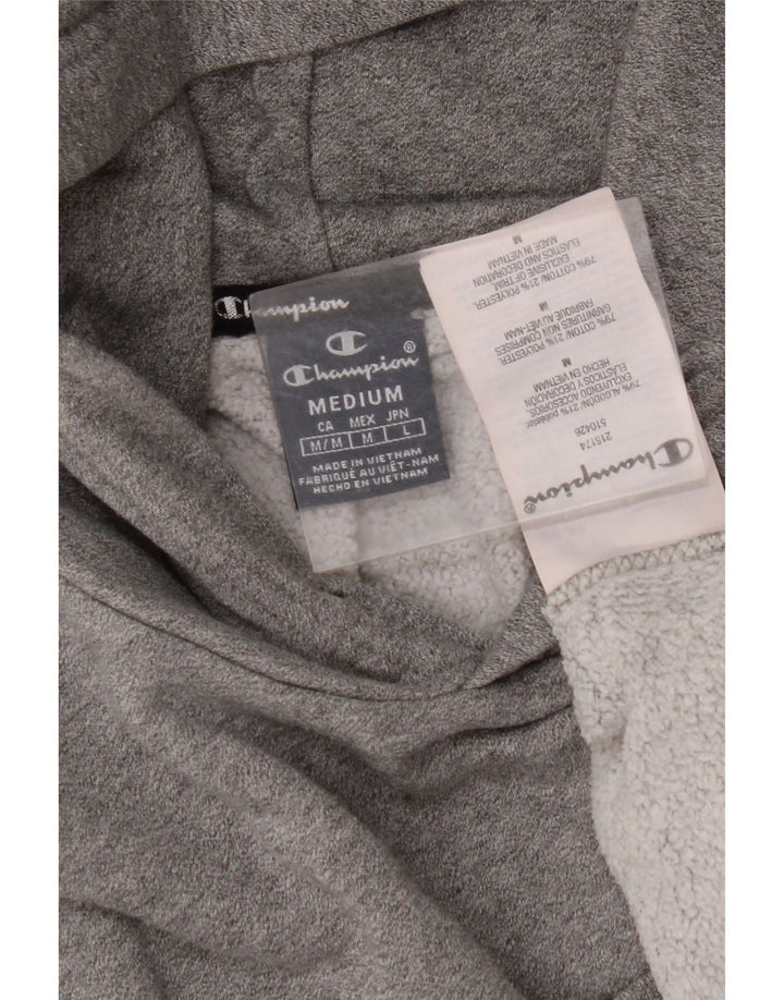 CHAMPION Grafisk hættetrøje til mænd mellemgrå bomuld