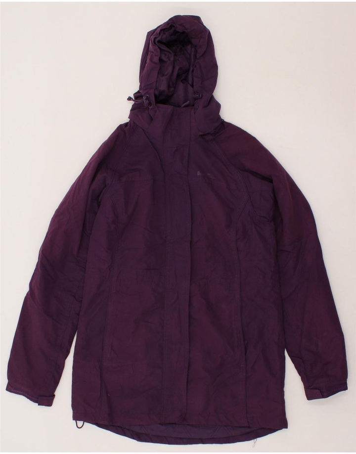 MOUNTAIN WAREHOUSE Womens Hooded Windbreaker Coat UK 8 Small Purple Vintage Mountain Warehouse and Second-Hand Mountain Warehouse from Messina Hembry 