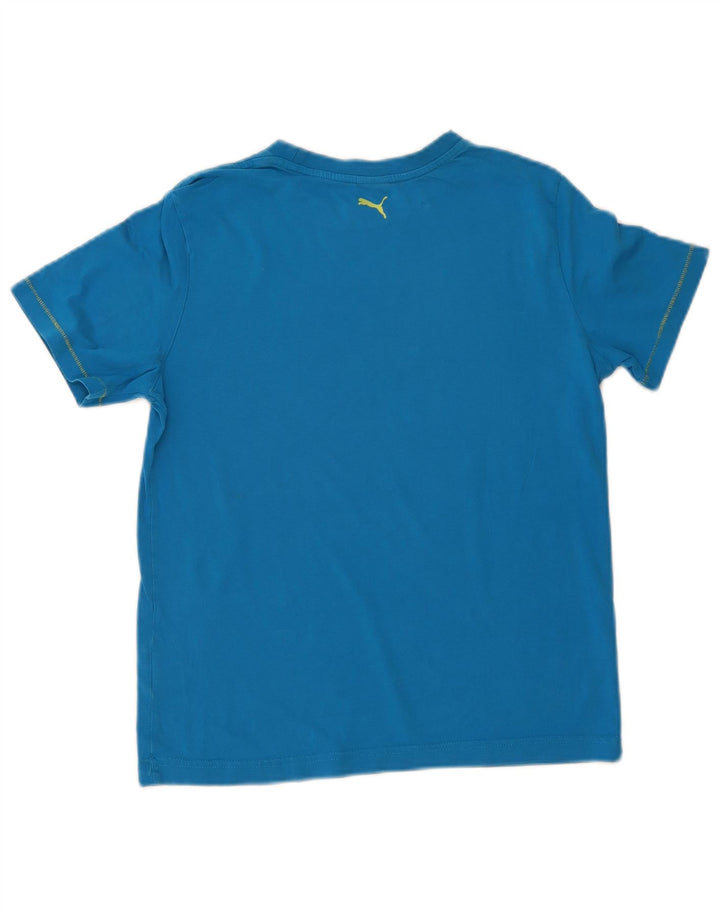 Puma Boys Grafisk T-Shirt Top 13-14 År Blå