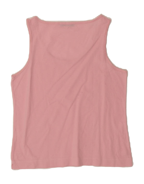 SERGIO TACCHINI Womens Vest Top UK 12 Medium Pink