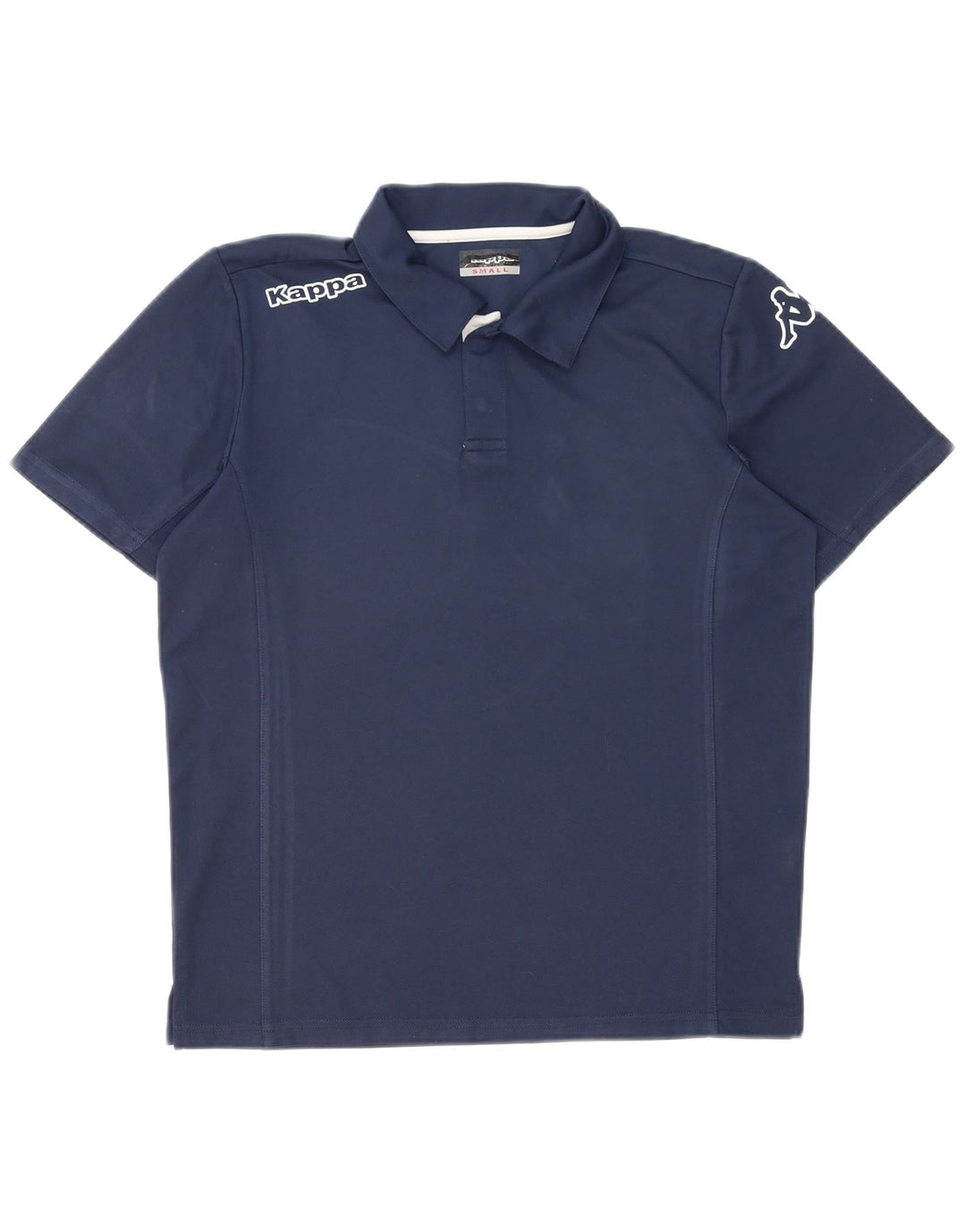 Kappa grafisk poloshirt til mænd, lille marineblå polyester