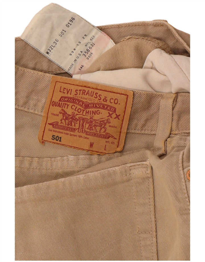 LEVI'S Herre 501 denimshorts W32 Medium Beige Bomuld