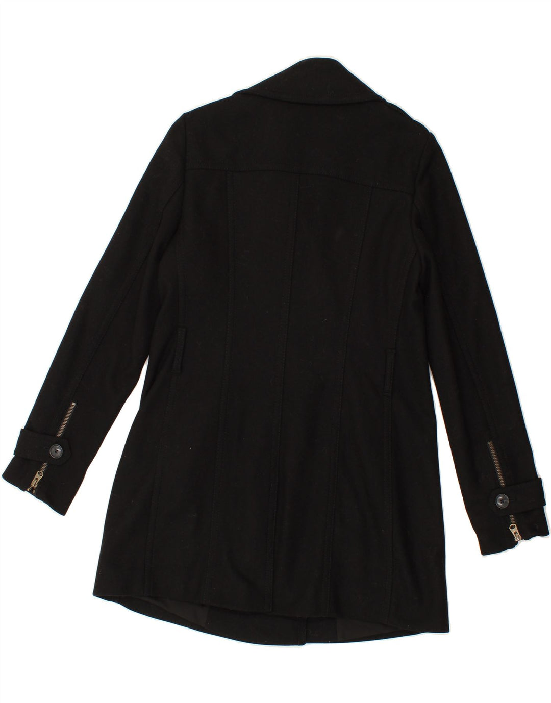 MARC O'POLO Womens Double Breasted Coat IT 38 XS Black Wool Vintage Marc O'Polo and Second-Hand Marc O'Polo from Messina Hembry 
