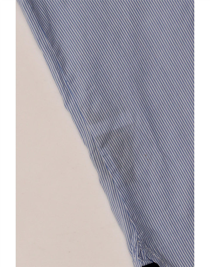 TOMMY HILFIGER Dameskjorte UK 20 2XL Blå nålestribet bomuld