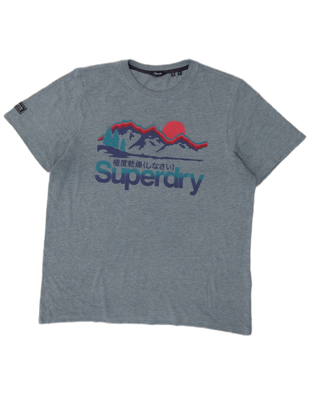 Superdry Grafisk T-shirt top til mænd XL Blå