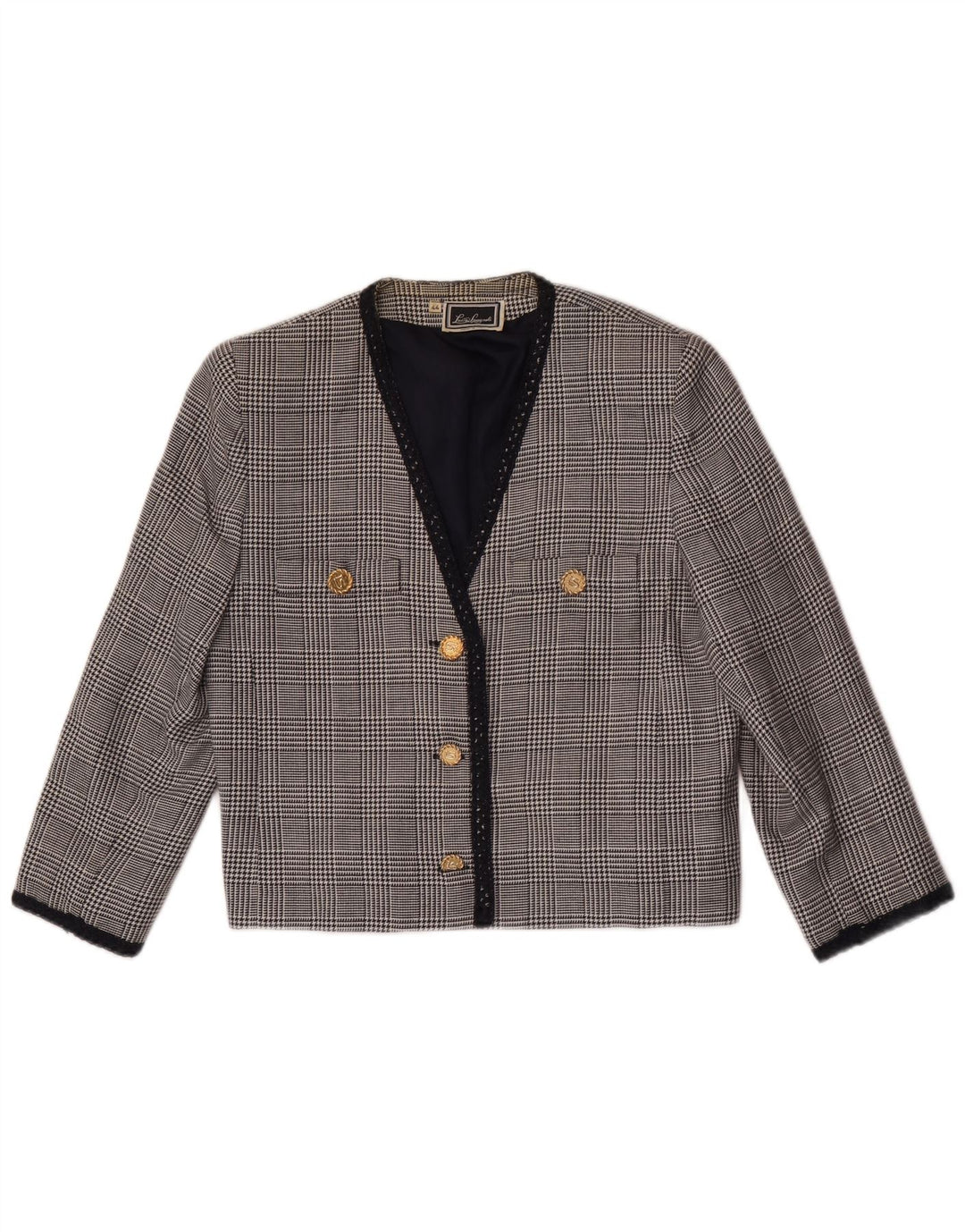 Luisa Spagnoli Dame 3/4 ærmet blazerjakke IT 44 Medium Grå