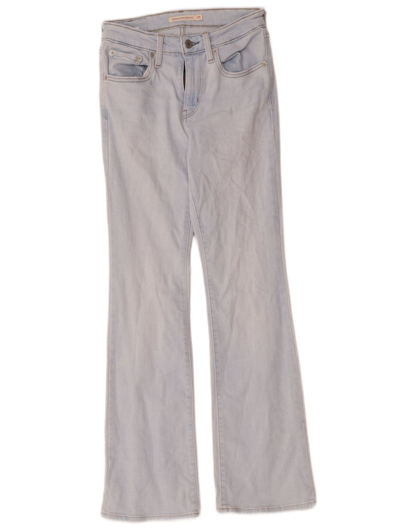Levi's Womens 725 High Rise Bootcut Jeans W25 L29 Blue Cotton