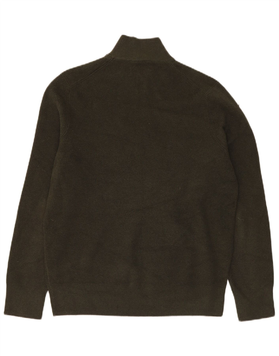 MARKS & SPENCER Sweater med lynlås til mænd Stor Khaki Polyester