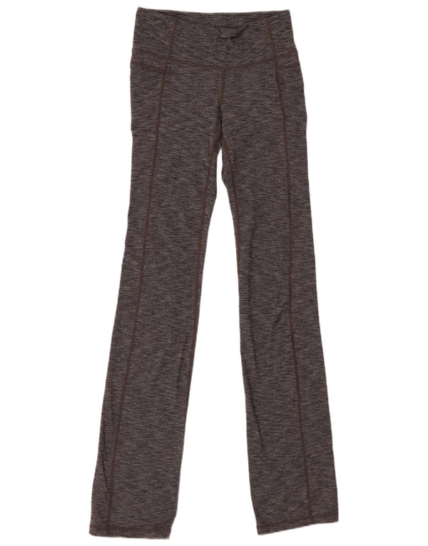 ATHLETA Womens Leggings UK 8 Small Grey Flecked Nylon