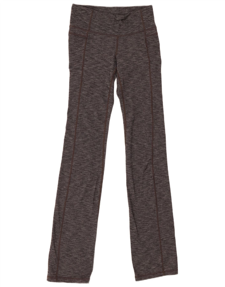 ATHLETA Womens Leggings UK 8 Small Grey Flecked Nylon