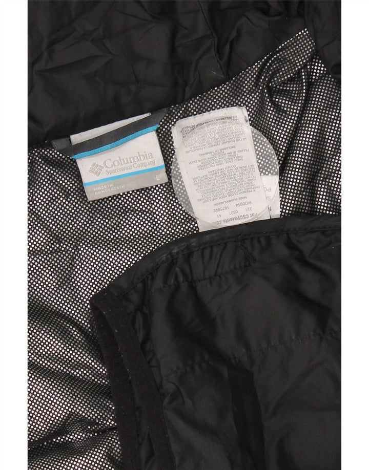 Columbia Herre hættepolstret jakke UK 40 Stor sort polyester