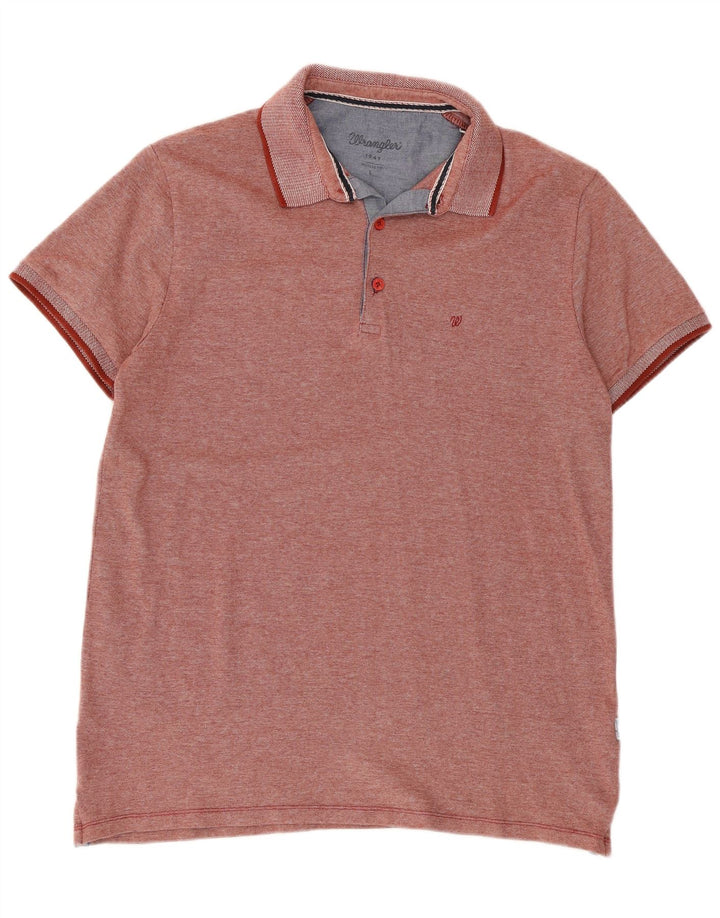 Wrangler Herre Regular Fit Polo Shirt Stor Bourgogne bomuld