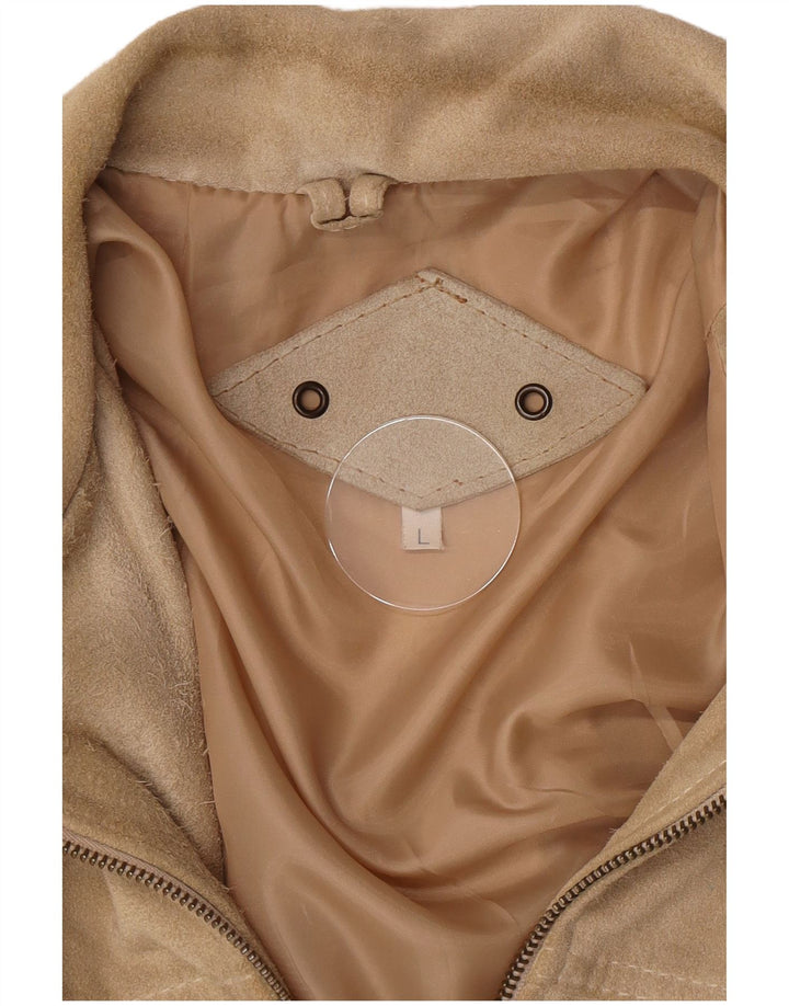 Vintage herre ruskindsjakke UK 40 Large Beige