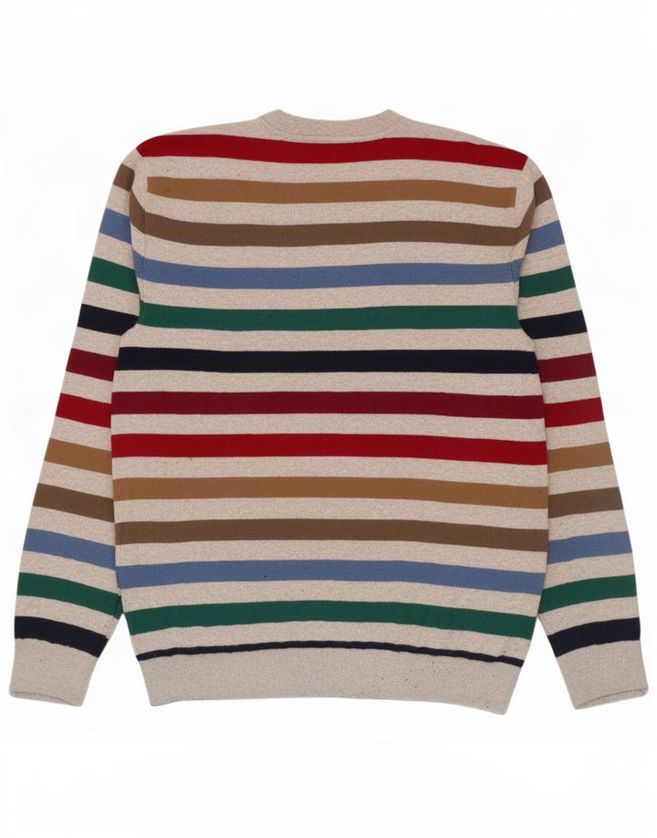 Gap herre rund hals sweater lille flerfarvet stribet bomuld