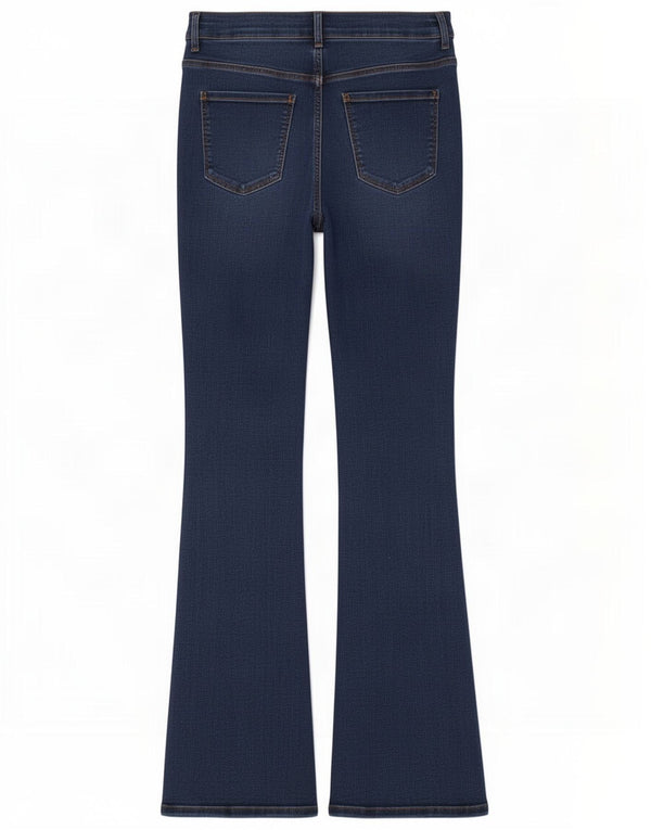 Marks & Spencer Womens Flare Flared Jeans UK 12 Medium W28 L29 Blue Lycra