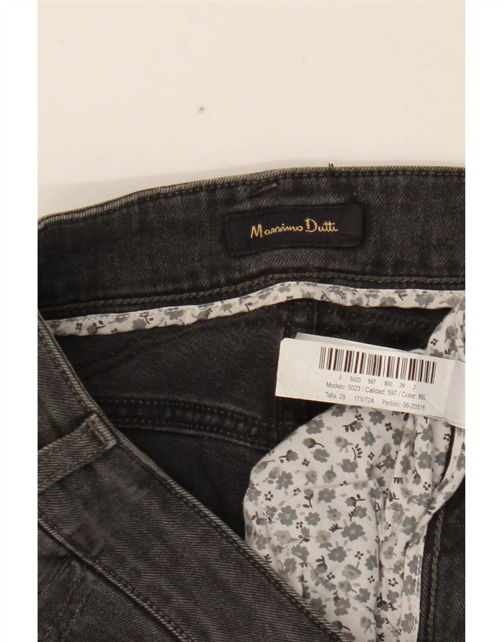 Massimo Dutti Dame Slim Jeans W29 L33 Grå Bomuld