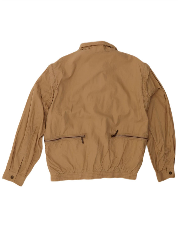 CIESSE PIUMINI Mens Utility Jacket IT 48 Medium Beige Cotton