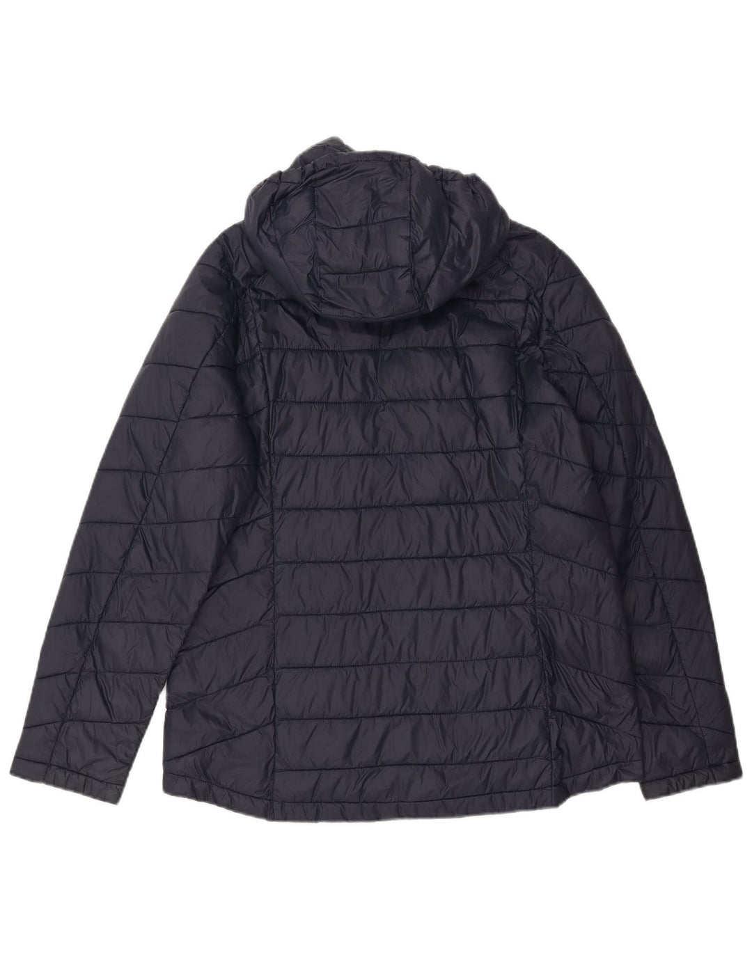Fat Face Dame Hætte Polstret Jakke UK 14 Large Navy Blue Nylon