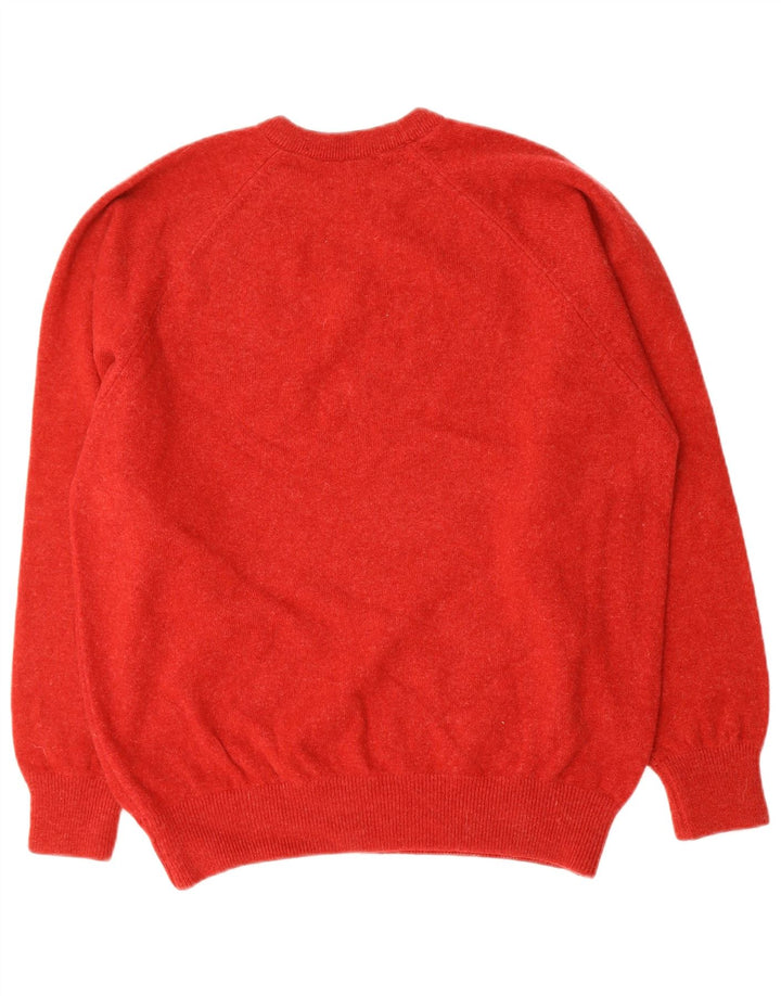 LYLE & SCOTT Mens Crew Neck Jumper Sweater Large Red